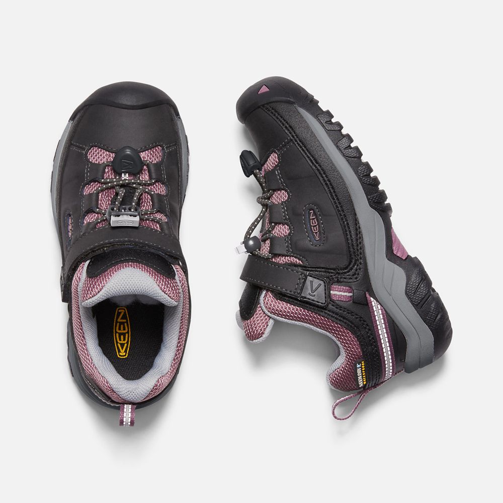 Chaussure de Randonnée Keen Enfant Noir/Rose | Targhee Waterproof | REBTJ-5473